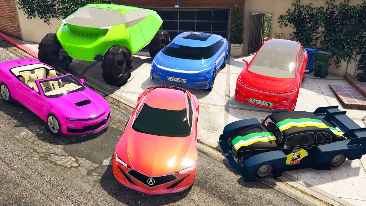 GTA 5 ✪ Stealing LUXURY cars with Franklin ✪ (Real Life Cars #78)