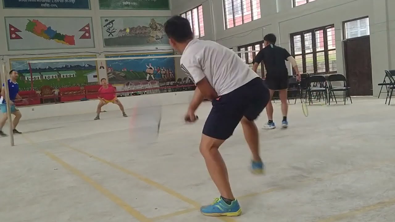 Badminton game Atharai Triveni-3 Hangpang Taplejung Nepal.