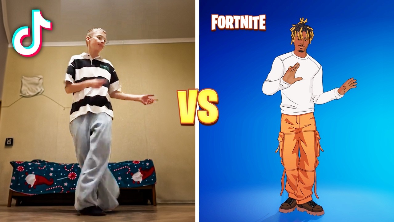 ТАНЦЫ FORTNITE В РЕАЛЬНОЙ ЖИЗНИ (Танцы TikTok и эмоции серии Icon)