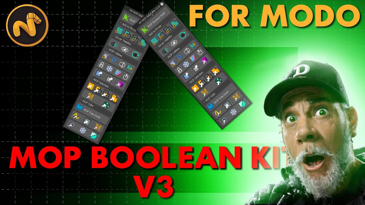 Modo Foundry MOP boolean V3, assets creation!!