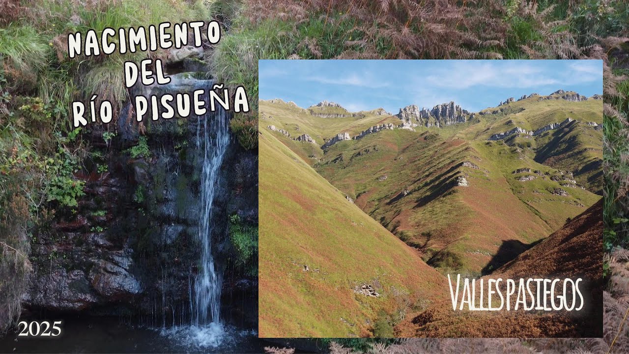 Nacimiento del Río Pisueña, ruta de la Garma.