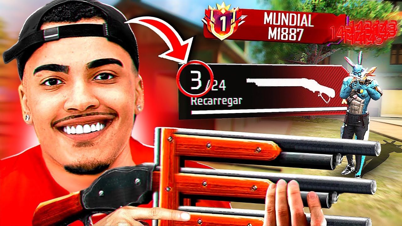 FULL RUSH SOLO vs SQUAD M1887 - FREE FIRE MOBILE