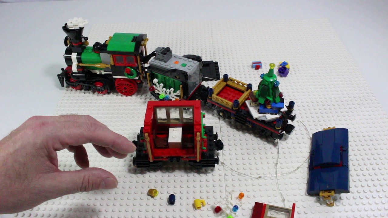 LEGO Light Kit addition to Winter Village train set 10254, speed fit and light up.