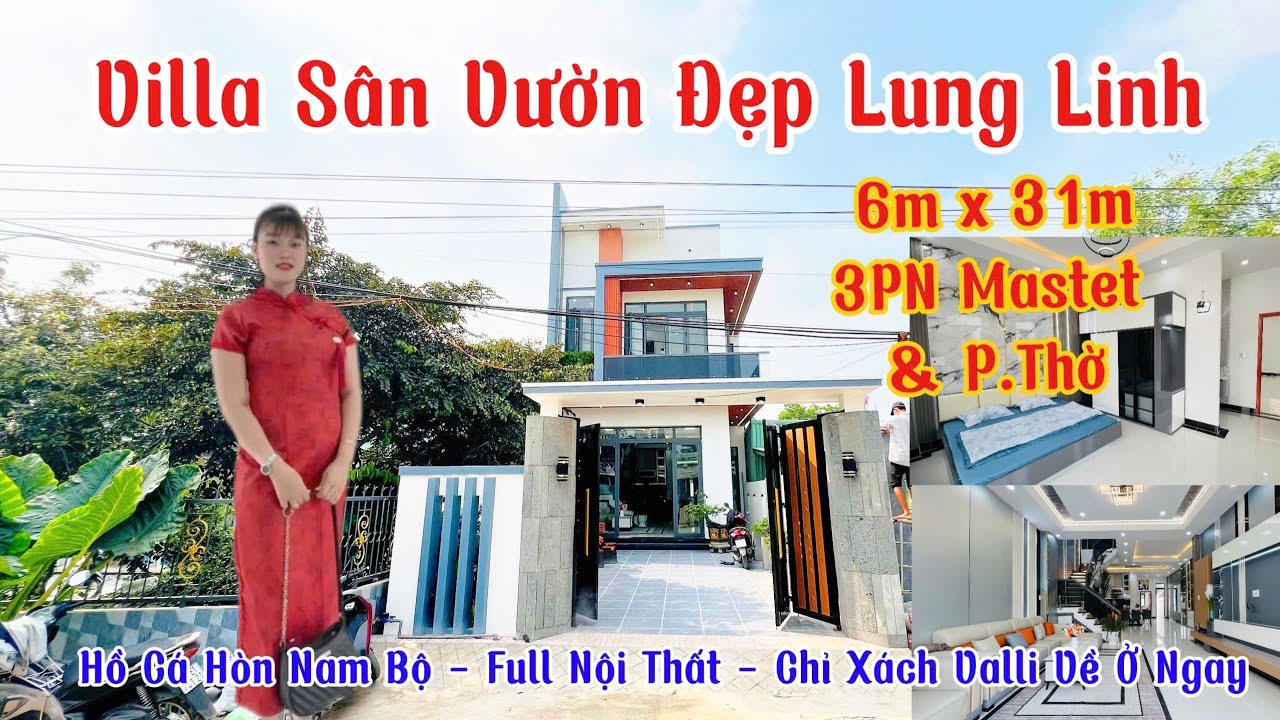✅Villa Sân Vườn Siêu Đẹp ✨ 6x31m | 3 Phòng Ngủ Master | Full Nội Thất Cao Cấp #nhàvườn  #nhasanvuon 