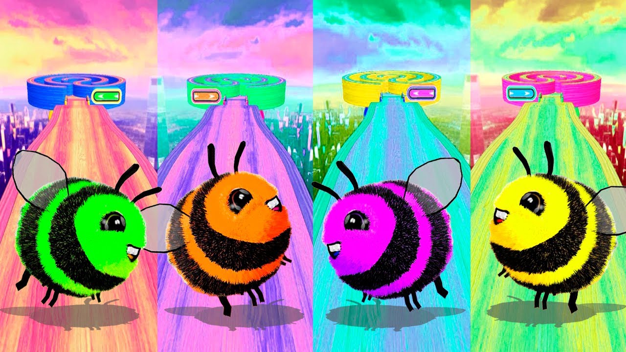 Going Balls – Which Bee Ball Collects the Most Tokens? Race 956