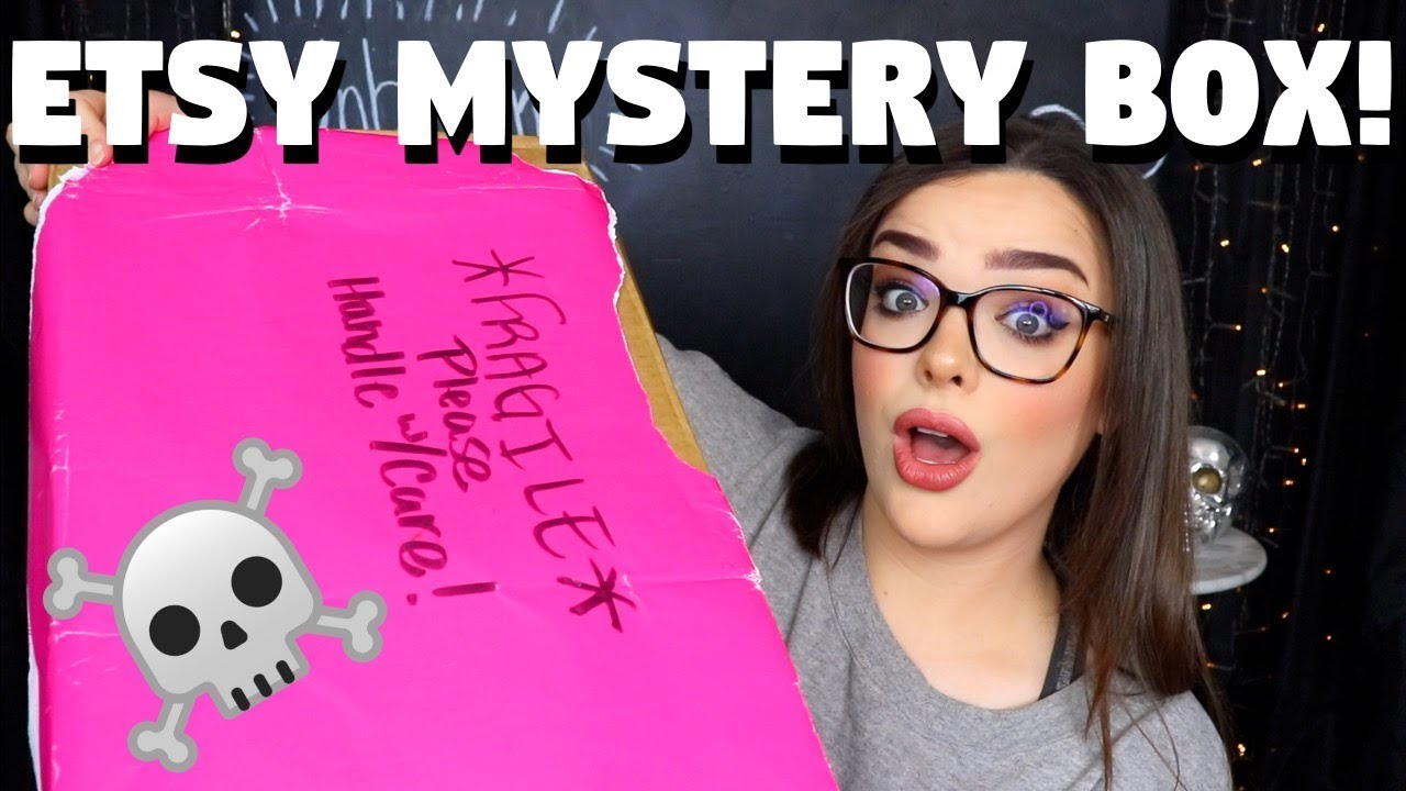 WHAT'S IN THIS GIANT PINK BOX?! Etsy Mystery Box Unboxing!
