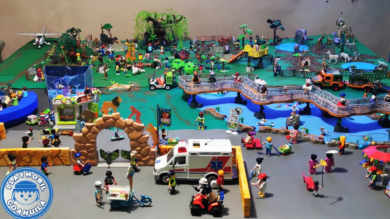 Diorama 🦁  Zoológico  🐵de Playmobil