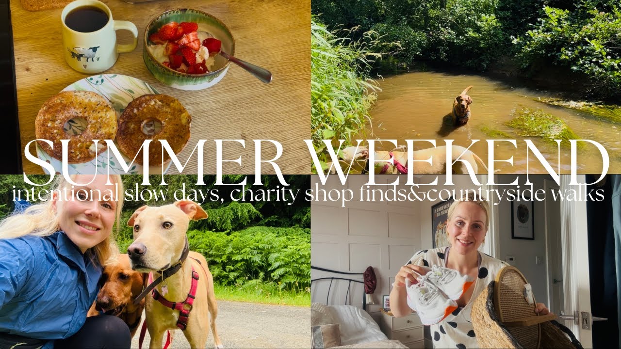 SUMMER DAYS IN THE ENGLISH COUNTRYSIDE| charity shop haul, slow mornings and forest walks
