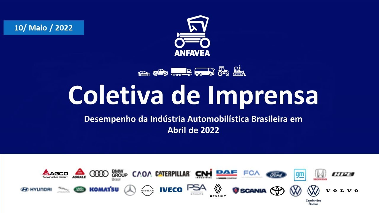 Coletiva de imprensa ANFAVEA - 10 de maio
