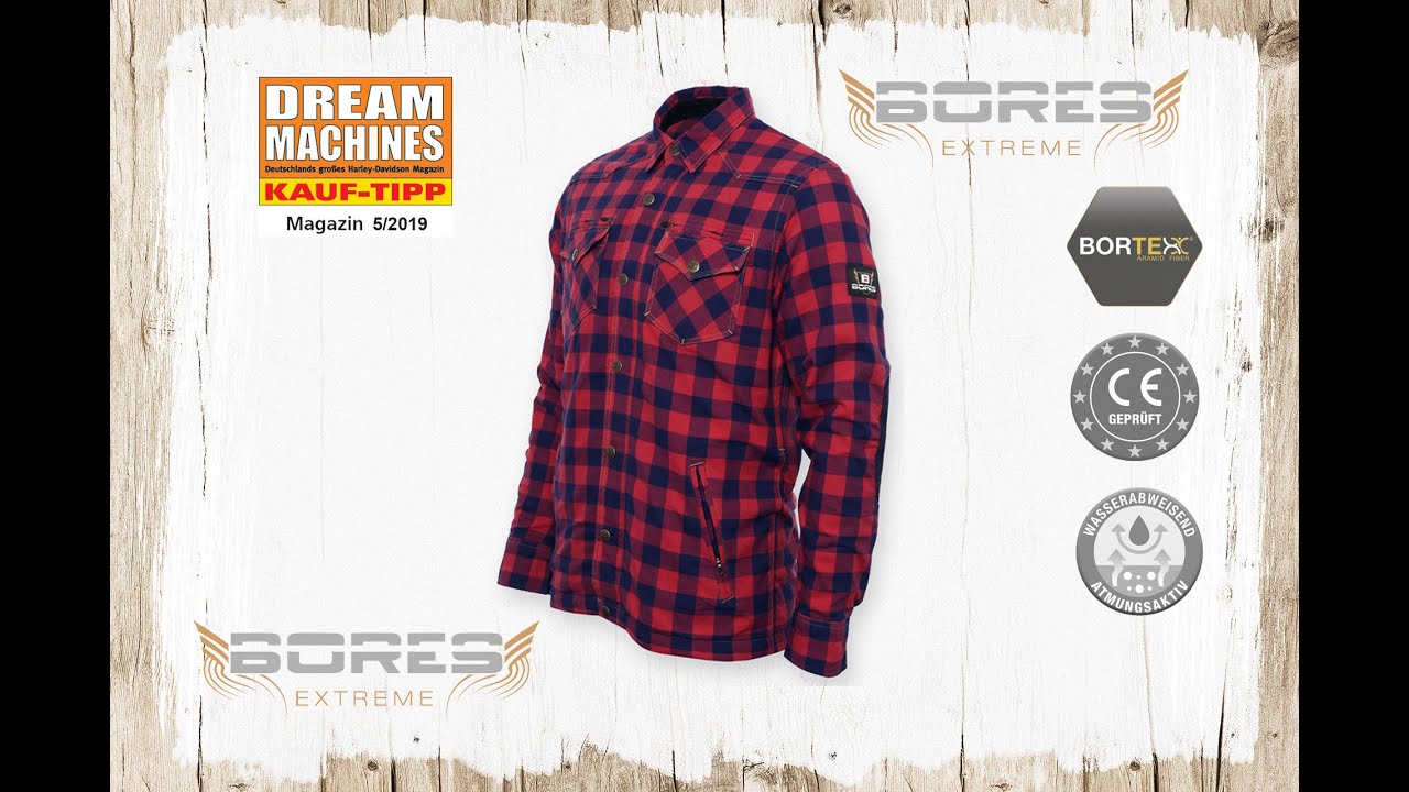 Bores Extreme Lumberjack Motorrad Hemd - Bores lumberjack
