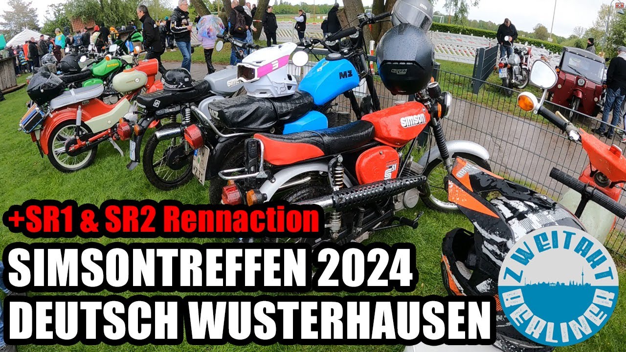 Simson SR1 und SR2 Fahrzeugtreffen in Deutsch Wusterhausen! Verrückte Leute am Rennen fahren! 2024