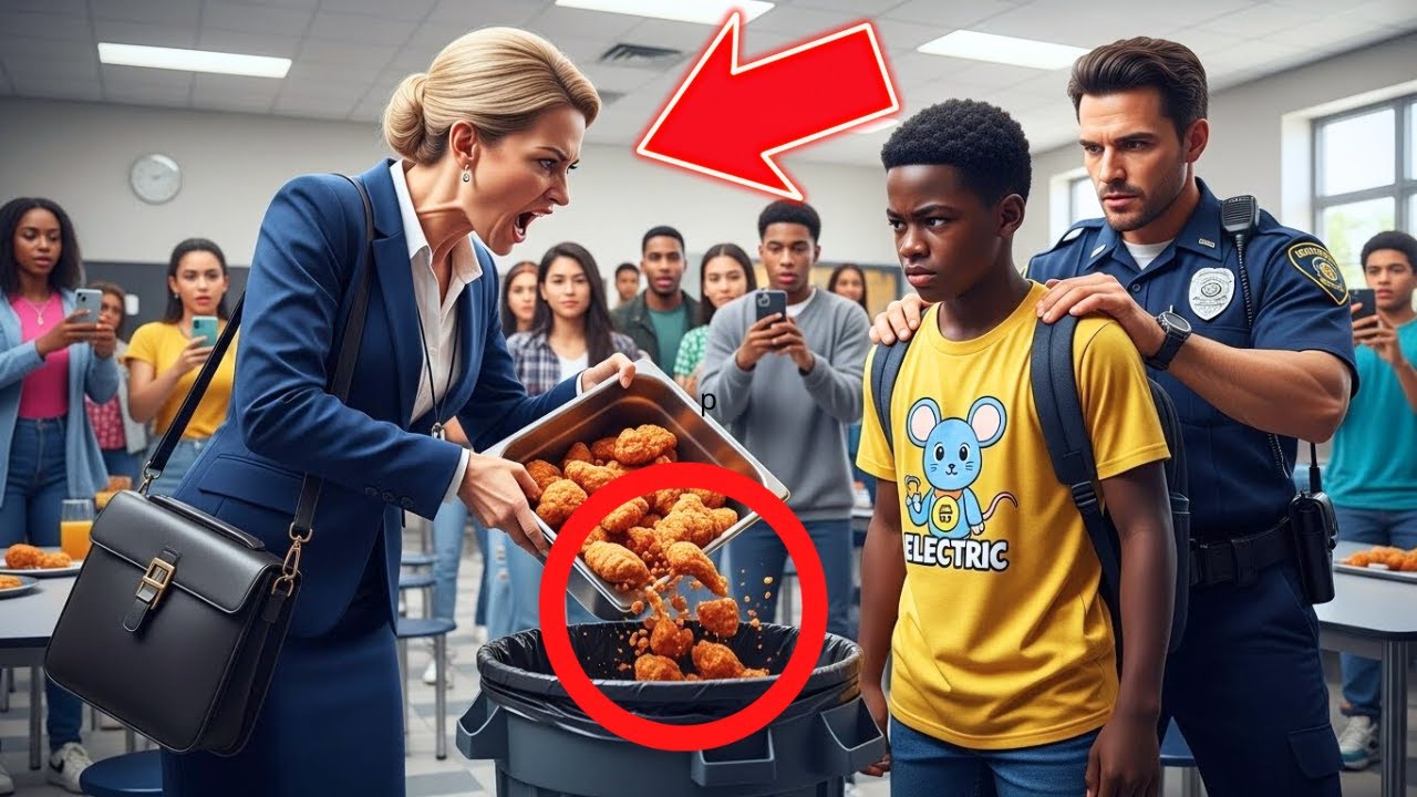 Une enseignante a jeté le repas d'un élève noir, jusqu'à ce que son père entre en uniforme militaire