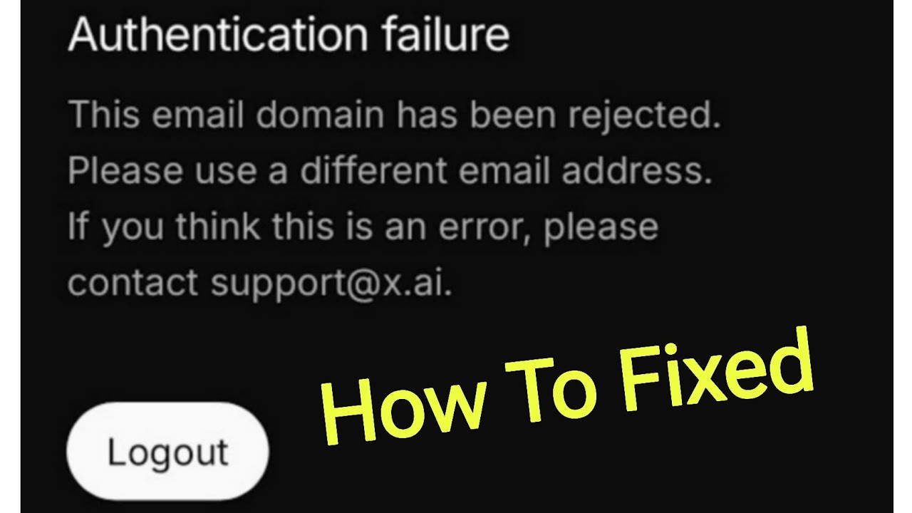 Grok login authentication failure problem || Grok authentication failure error fixed ✅