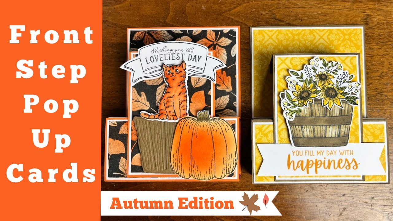 This Pop Up Card is Easier Than It Looks! Featuring Cheerful Basket and Hello Harvest Stampin' Up!