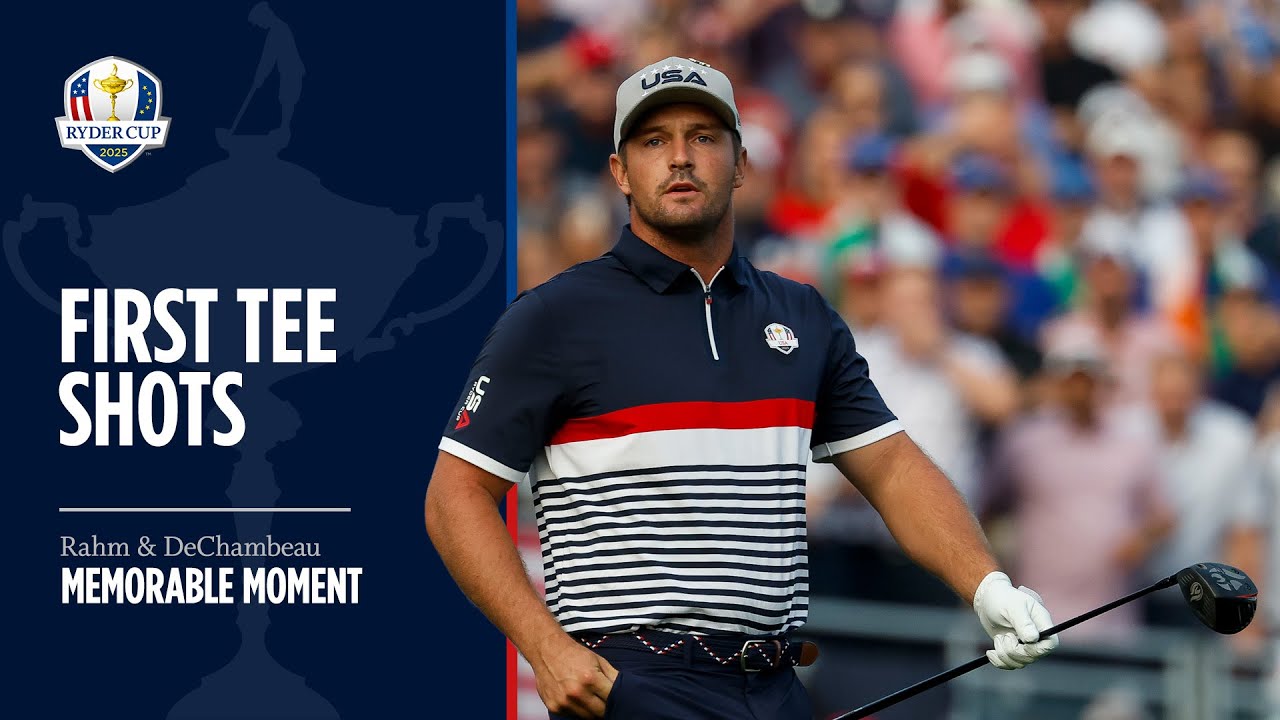 First Tee Shots | Rahm & DeChambeau's Drives | 2025 Ryder Cup