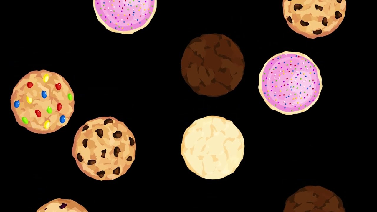 Falling Cookies | Animated Cookie Background 4k 🍪✨