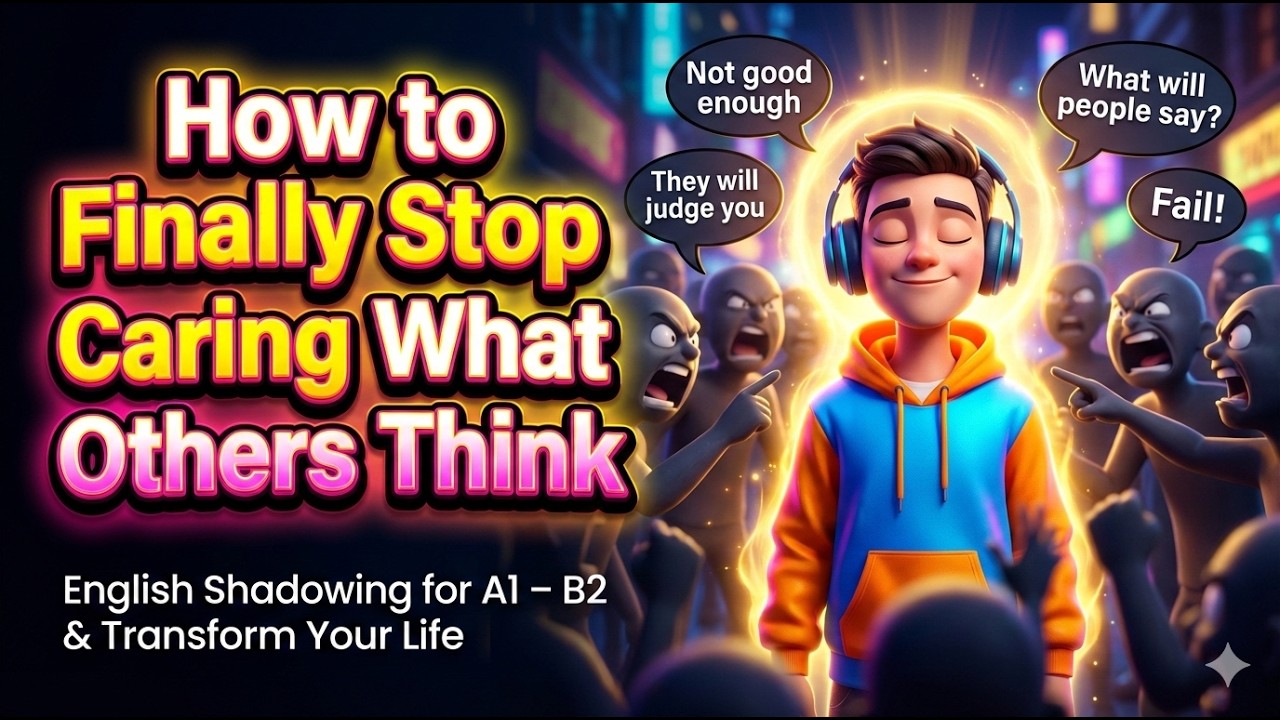 How to Finally Stop Caring What Others Think || English Shadowing for A1 – B2