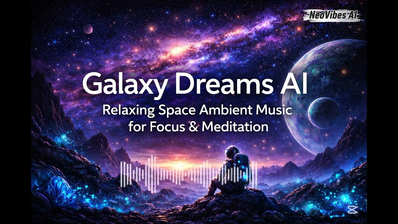 “Galaxy Dreams AI – Relaxing Space Ambient Music for Focus & Meditation” 🚀✨