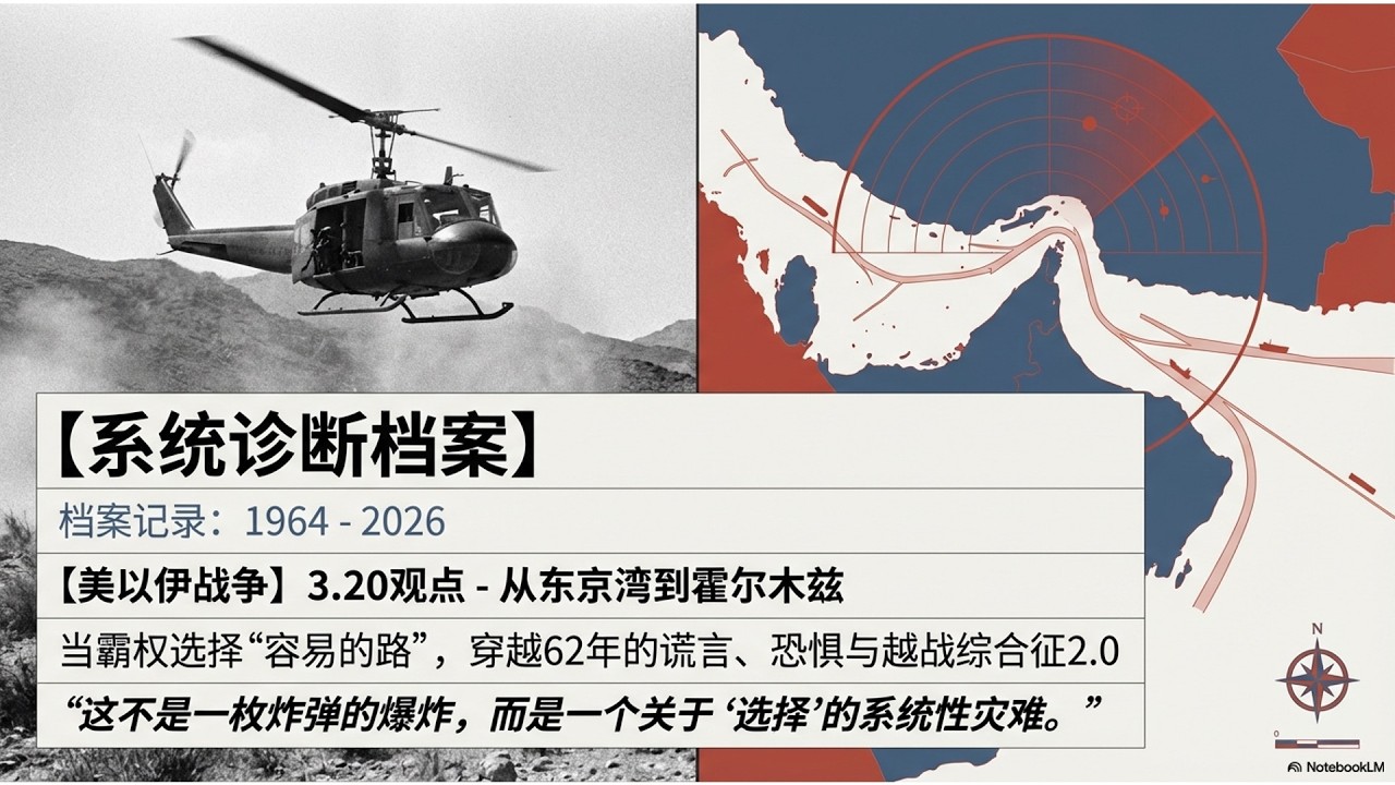 【美以伊战争】3.20观点 - 从东京湾到霍尔木兹：当霸权选择“容易的路”，穿越62年的谎言、恐惧与越战综合征2 0