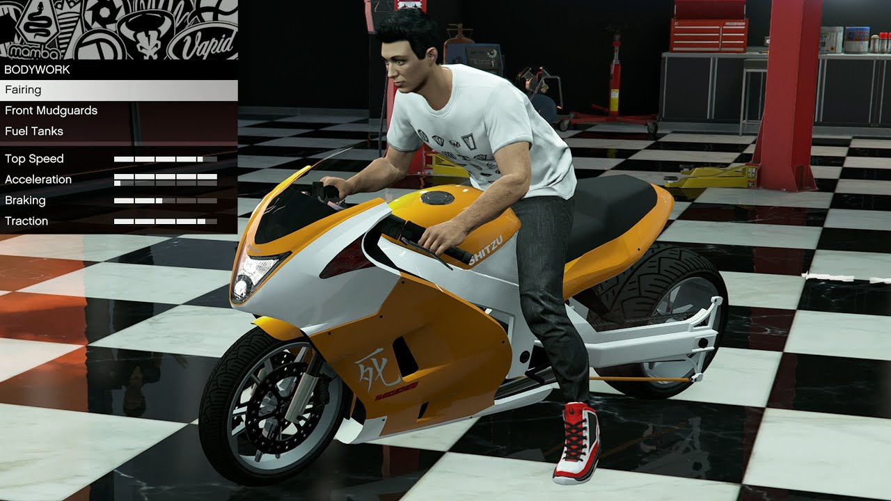 GTA 5 - Кастомизация транспортных средств из прошлых DLC - Shitzu Hakuchou Drag HSW (Hayabusa Drag)