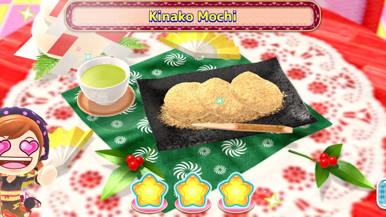 Cooking mama cuisine recipes #117 NO COMMENTARY// kinako mochi 