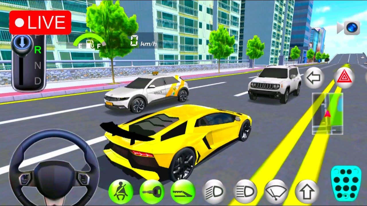 3D Driving Class Simulation || Funny Police Officer Refuel His Super Car Gas Crazy Driving Gameplay