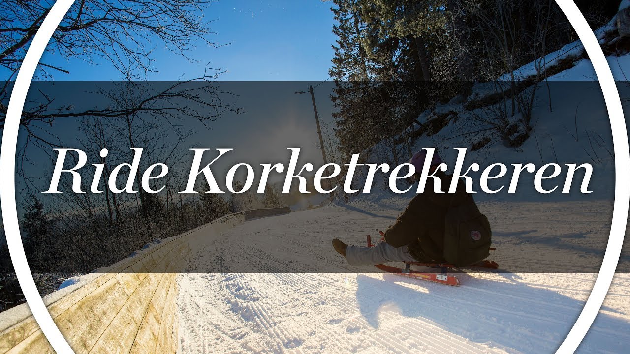 2 km toboggan run in Oslo: Korketrekkeren