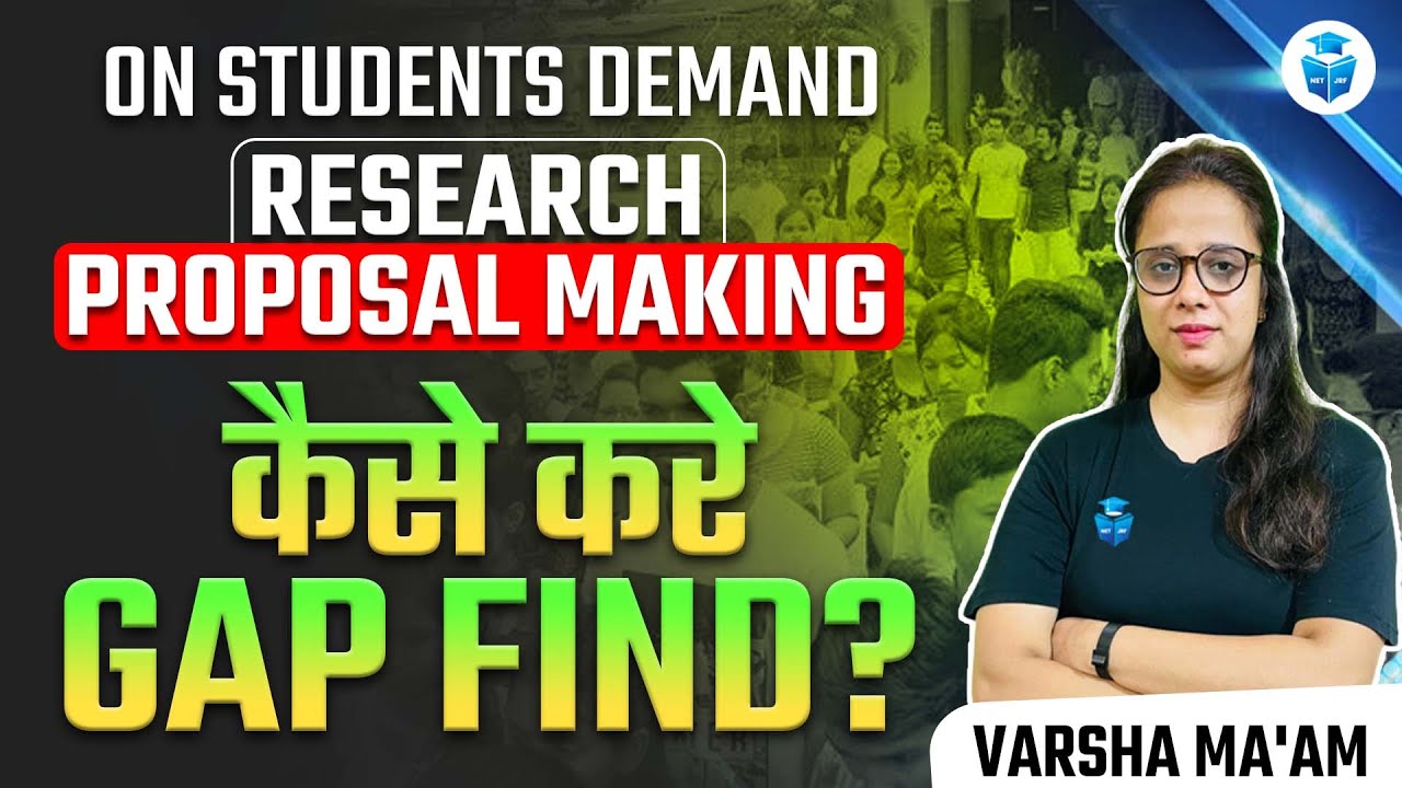 How to Find Gap? How to Create Research Proposal? Research Proposal Making by Varsha Mam