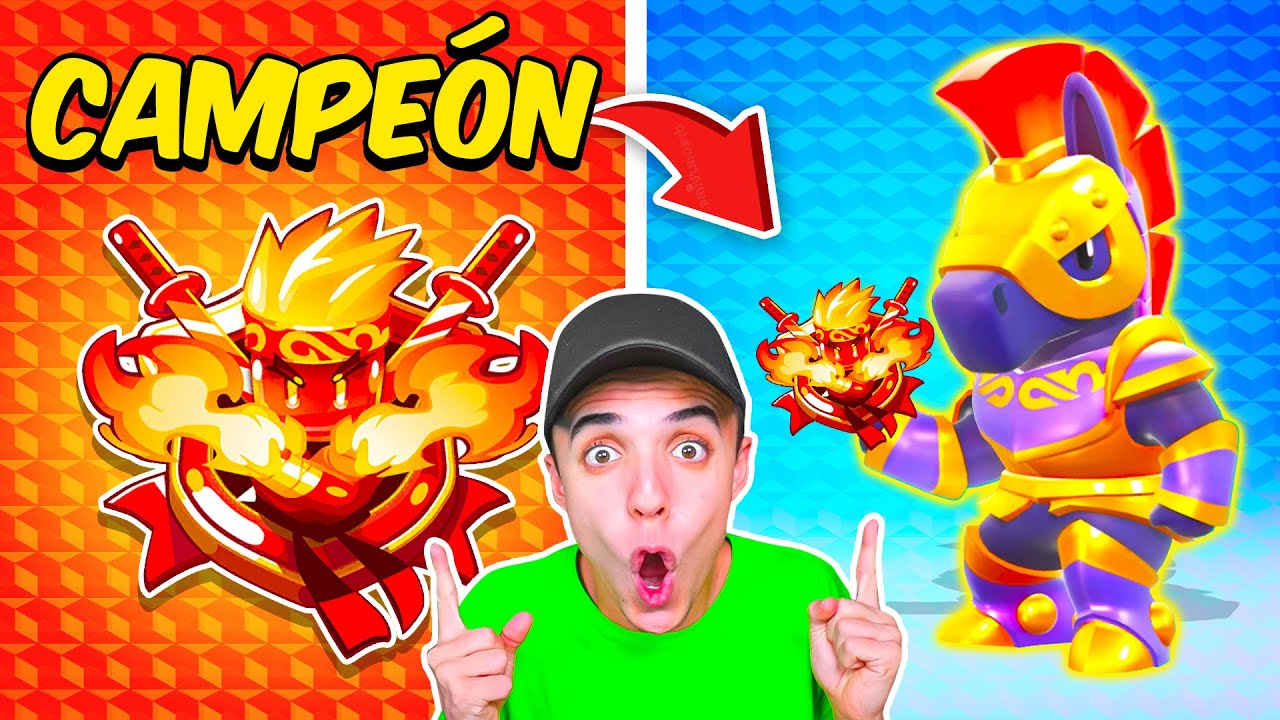 JUGUÉ COMPETITIVO y CONSEGUÍ la SKIN *CAMPEÓN* en STUMBLE GUYS! 😱