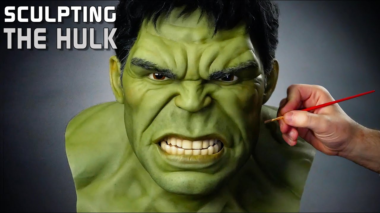 Hulk Life-sized Sculpture Timelapse - Avengers