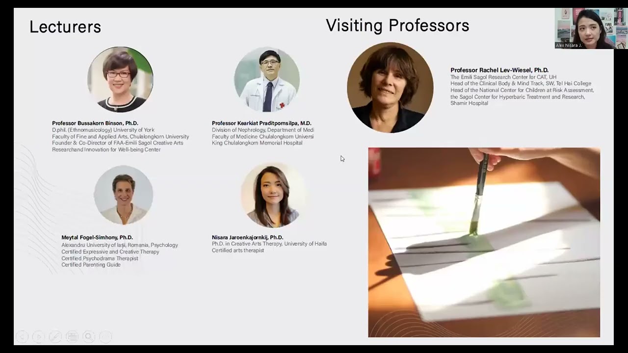 2023 Online Open House for MA in Expressive Arts Therapy Programme at Chulalongkorn University