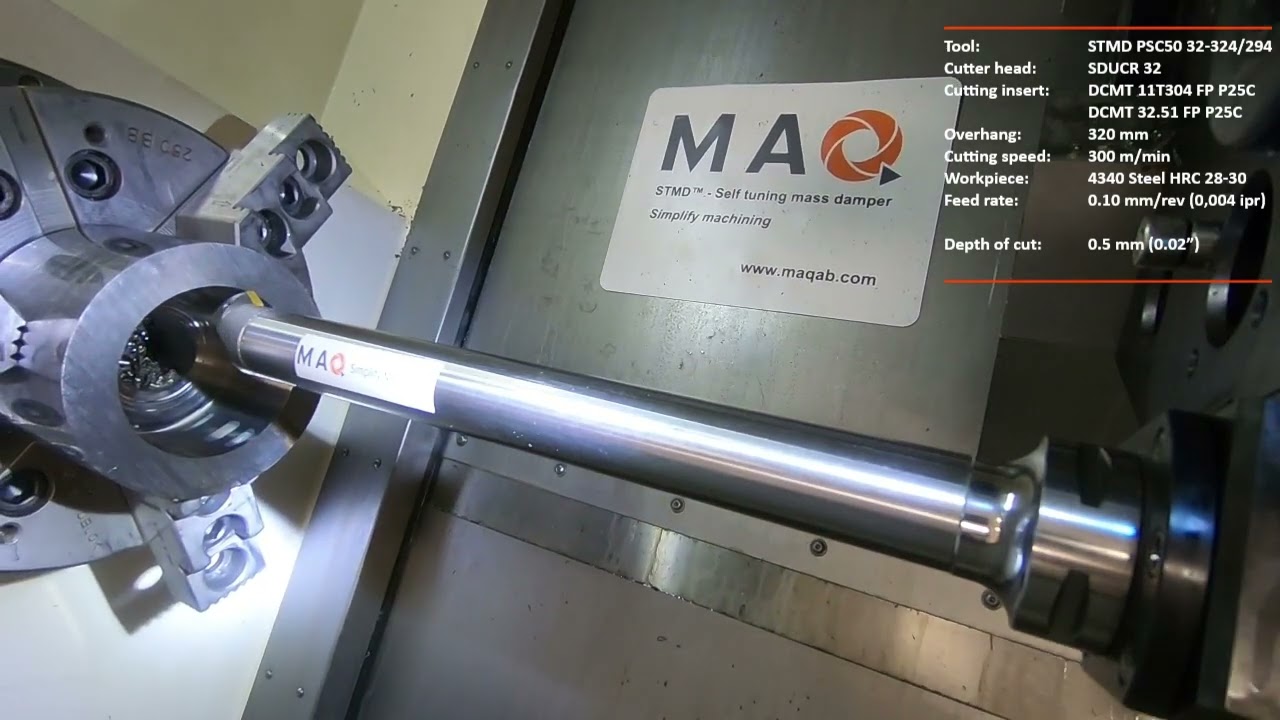 Machining DEMO: MAQ STMD PSC50 32 324/294 at 10xD fine machining