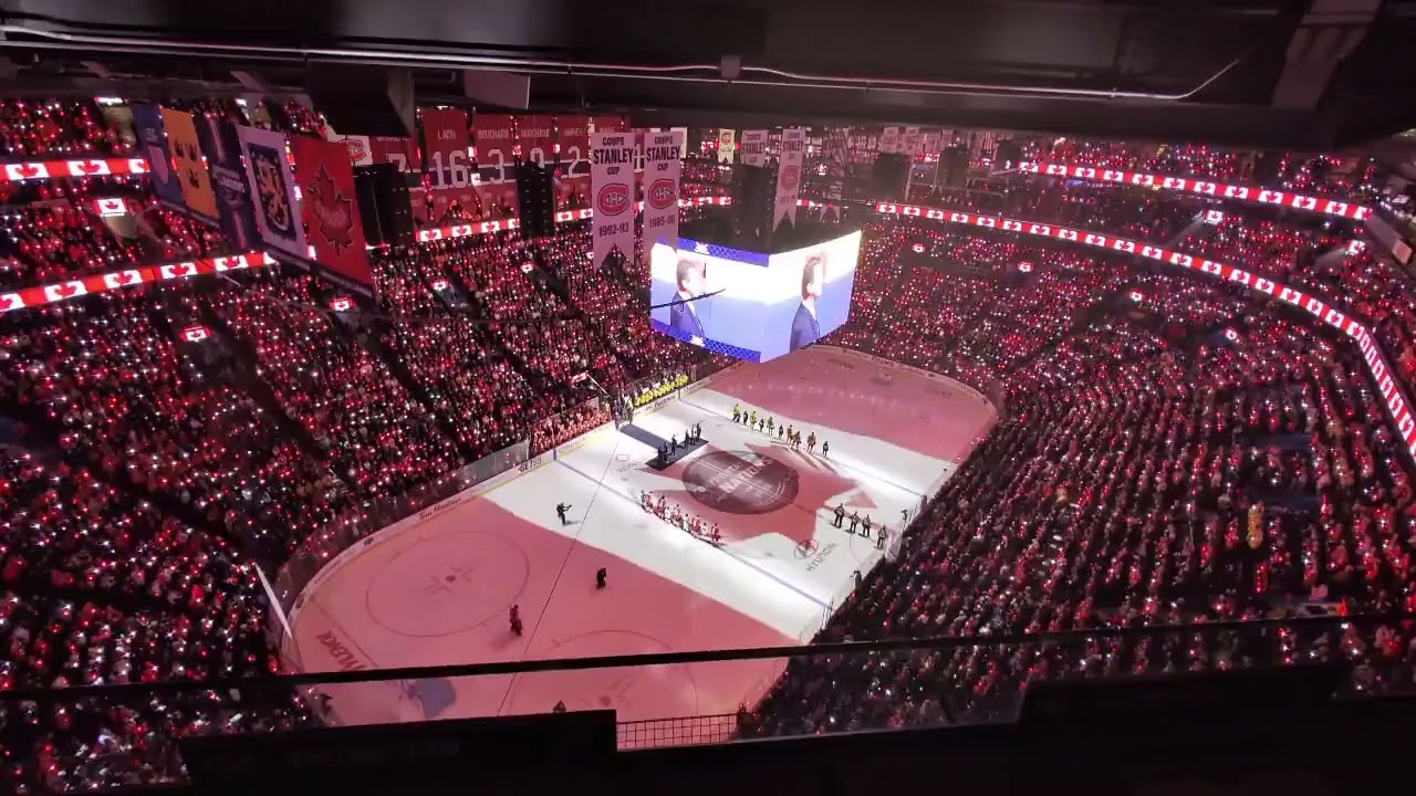 Canadian National Anthem at the Bell Centre, Montreal