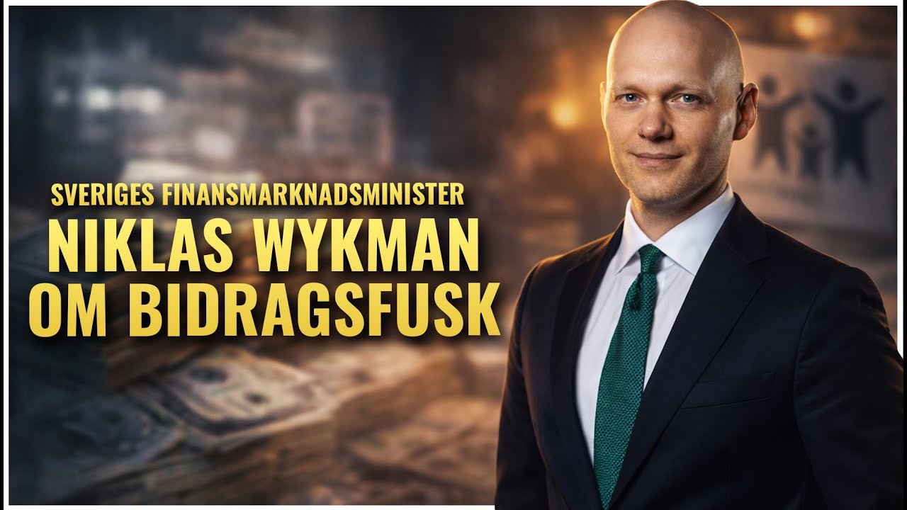 Finansmarknadsminister Niklas Wykman om pengatv&auml;tt och bidragsfusk
