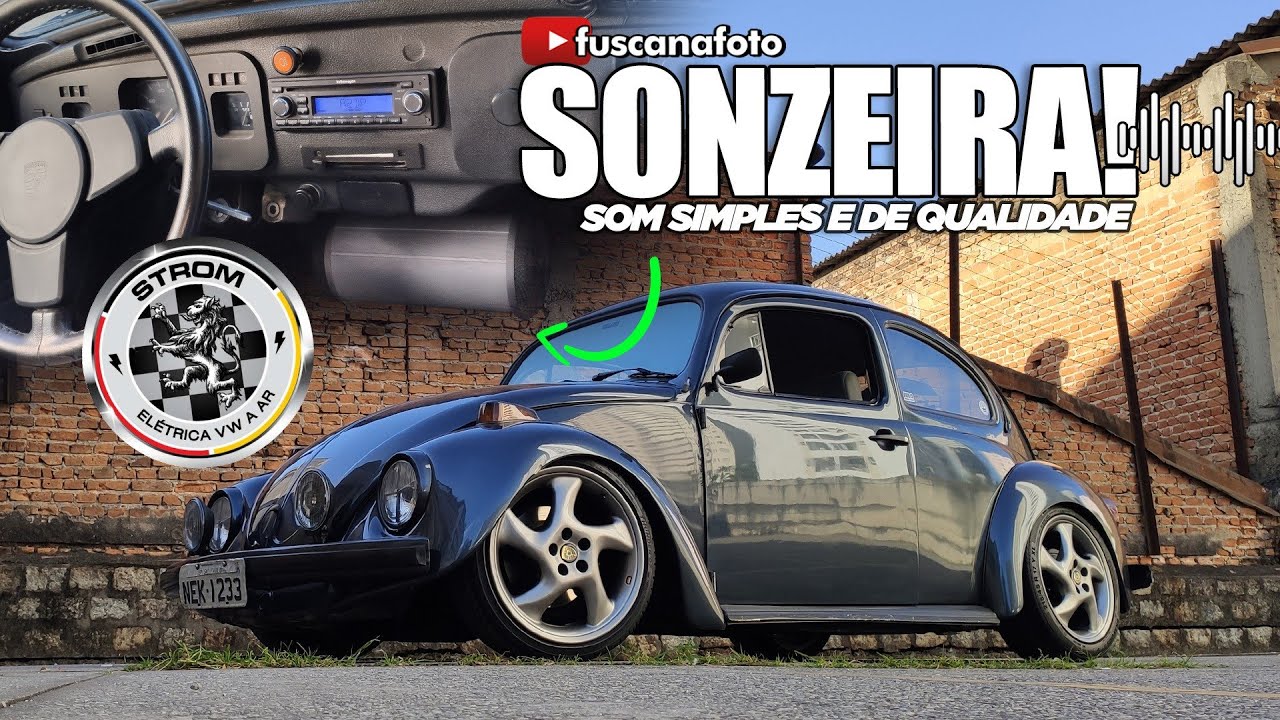 SONZEIRA! SOM SIMPLES E DE QUALIDADE PARA O FOFINHO - FUSCA ITAMAR 1996 - Fusca na Foto