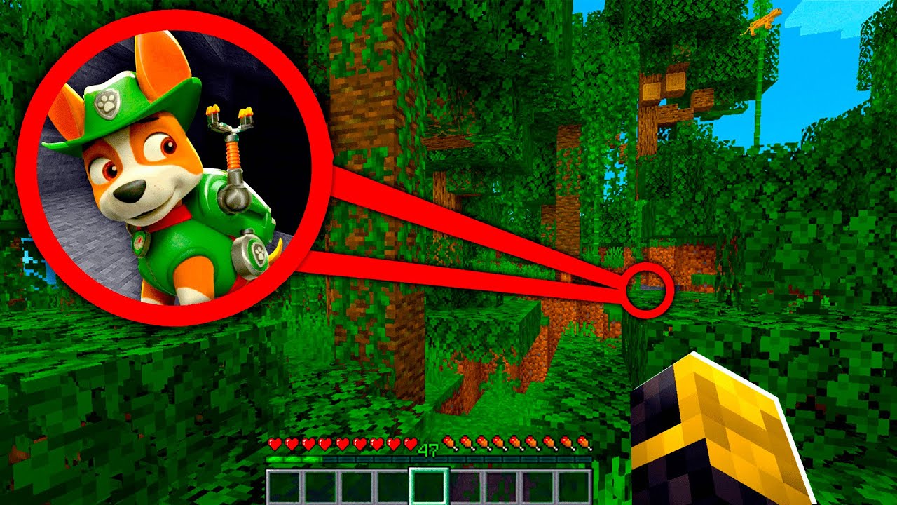 ENCONTRÉ LA BASE SECRETA DE TRACKER PAW PATROL EN MINECRAFT 😱