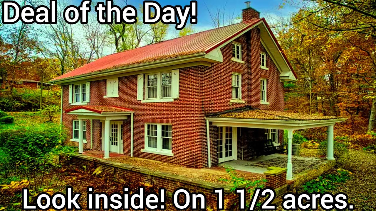 Kentucky Cheap Homes For Sale | $185k | 3bd | 2ba | Kentucky Old Houses For Sale | 1.5 acres