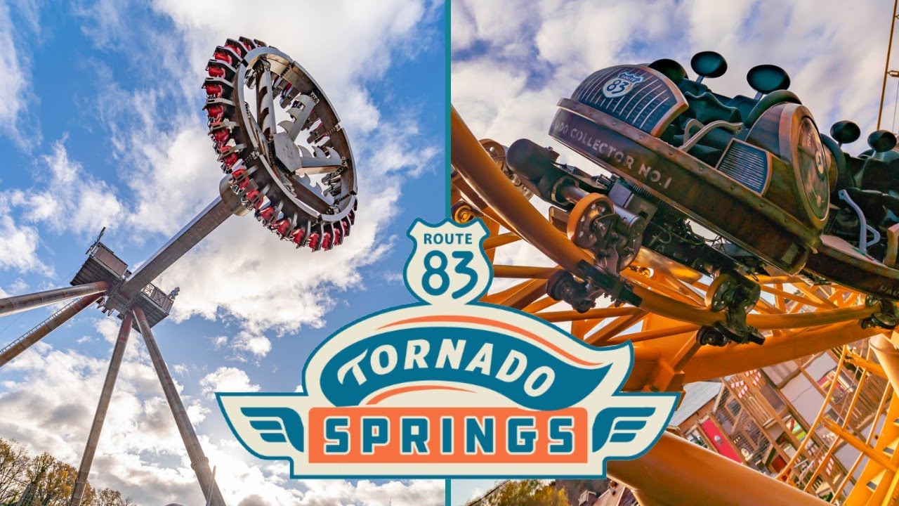 Tornado Springs At Paultons Park - Area Overview & On Ride POV's