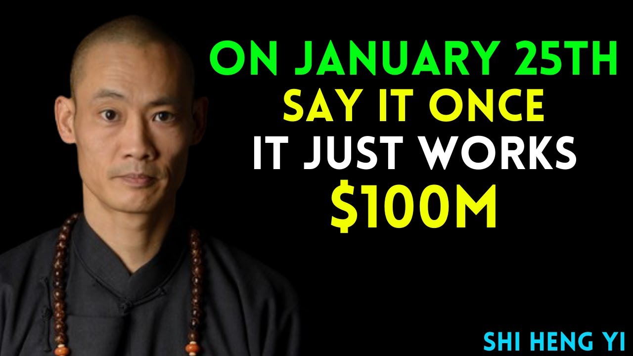 How to Manifest LARGE SUMS of Money Using One Powerful Word On 25 January | Shi Heng Yi