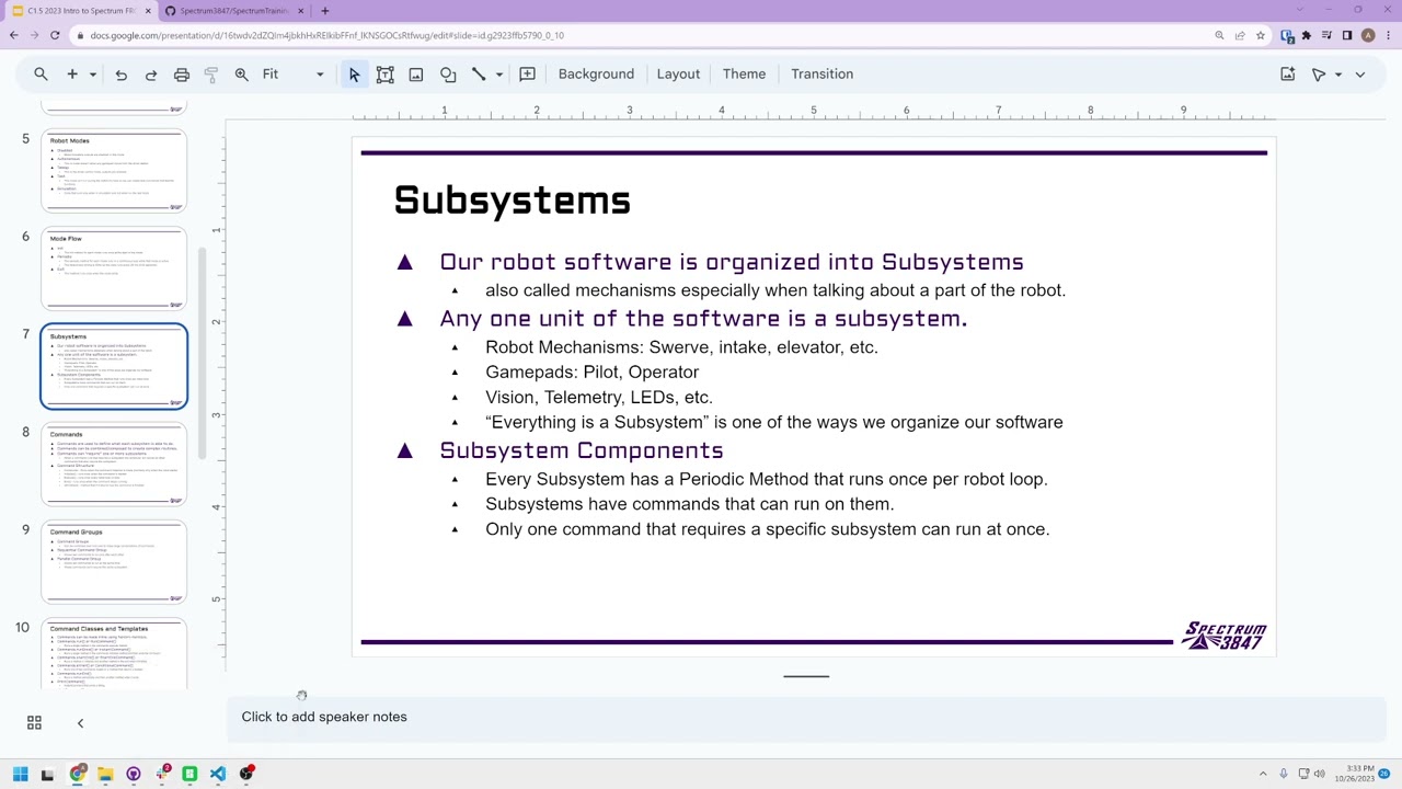 Intro to Spectrum FRC Programming