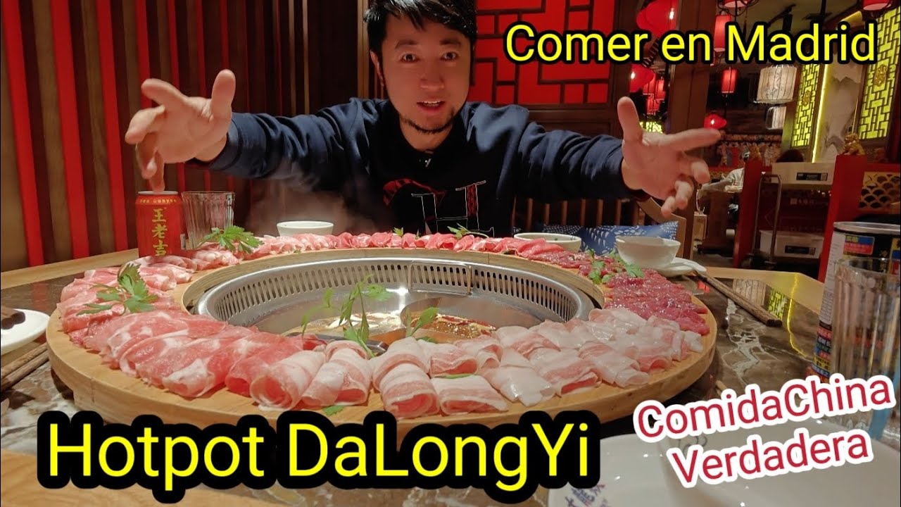Hotpot tradicional en Madrid, comiendo la comida china verdadera con Masterchen