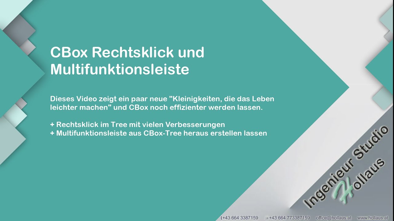 CBox RightClick and Ribbon