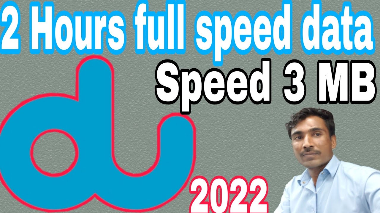How to get DU 2 hours full speed data Du internet package offer