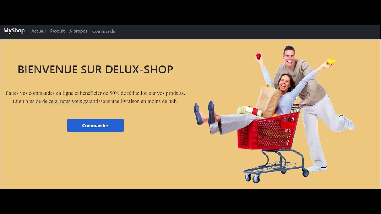 comment créer un site de e-commerce en html, css et bootstrap