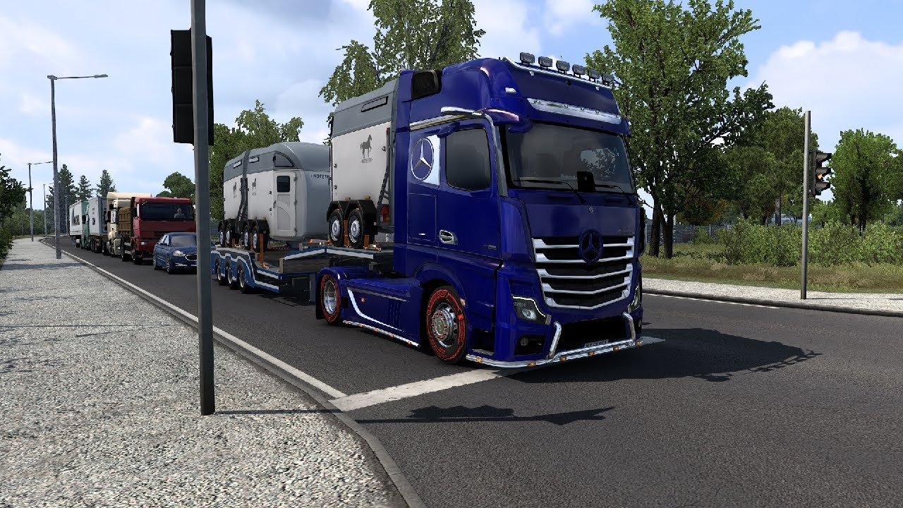 ETS2 Bulgaria, Sofia City With Mercedes Benz Actros Mirror Camera