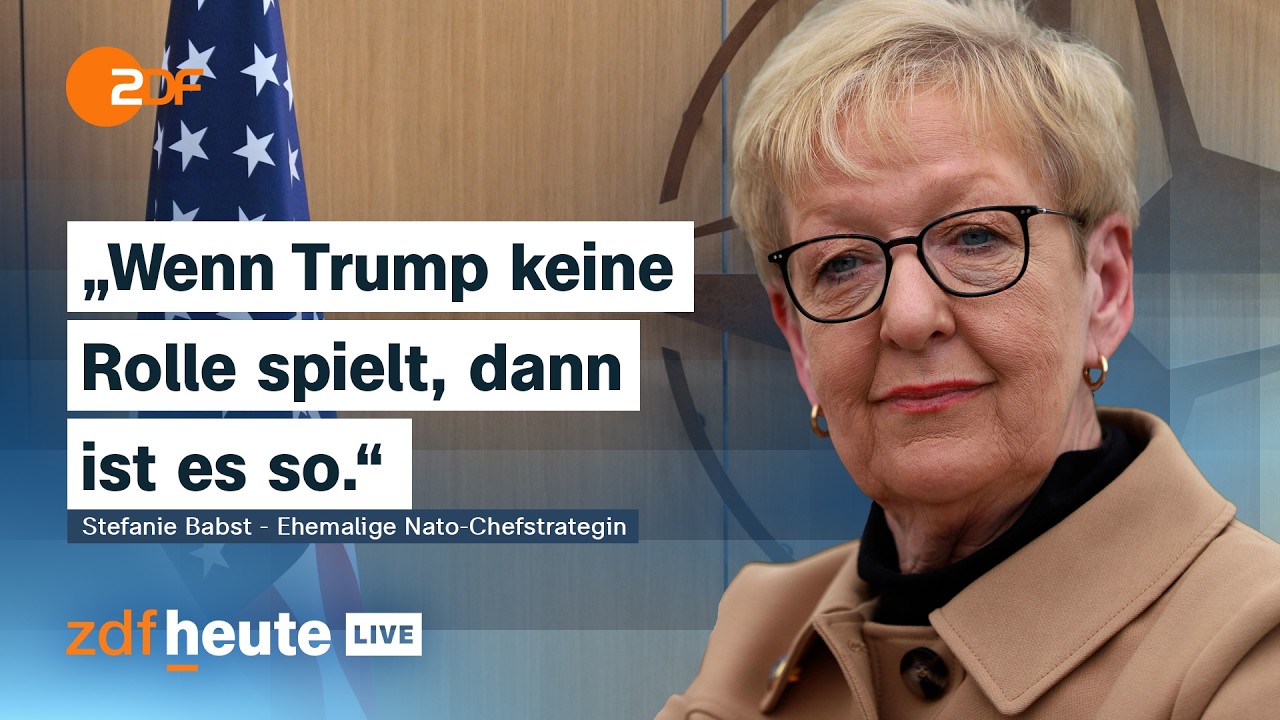 Trump und die Nato: Was, wenn die USA austreten w&uuml;rden? Mit Ex-Nato-Chefstrategin | ZDFheute live