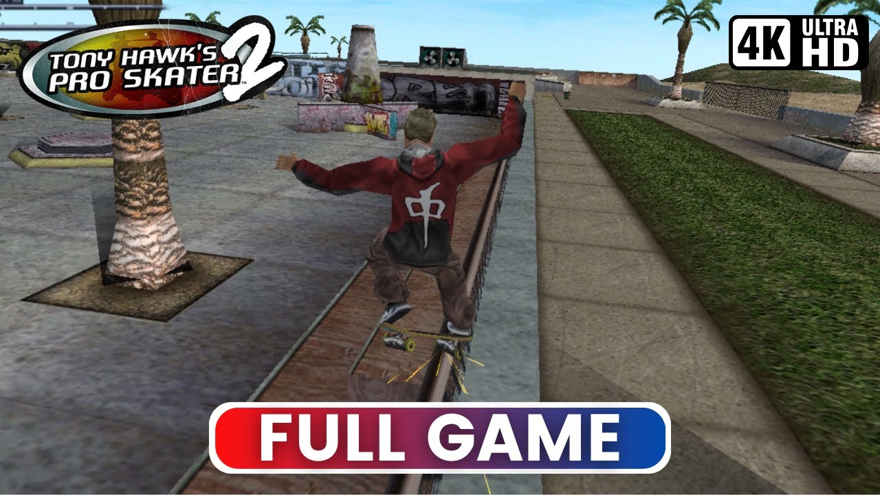 TONY HAWK'S PRO SKATER 2 | Полная игра (геймплей на ПК в 4K UHD)