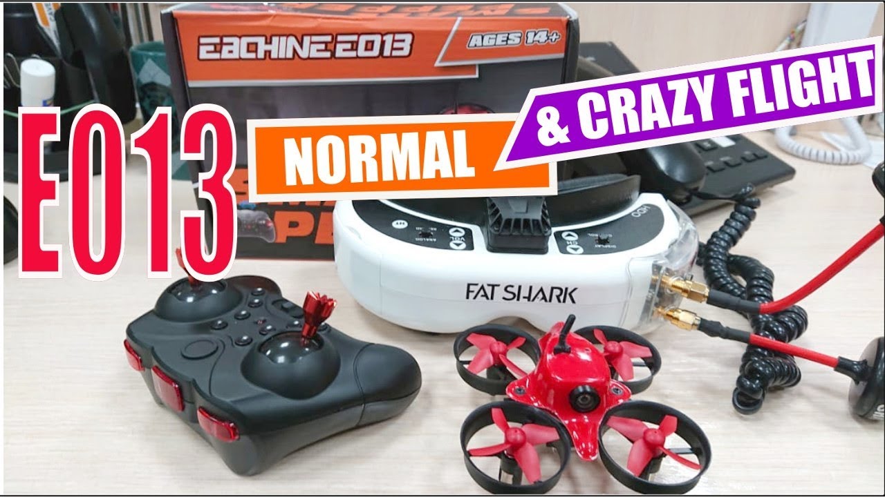 Real test indoor FPV drone Eachine013.  Normal and crazy flight