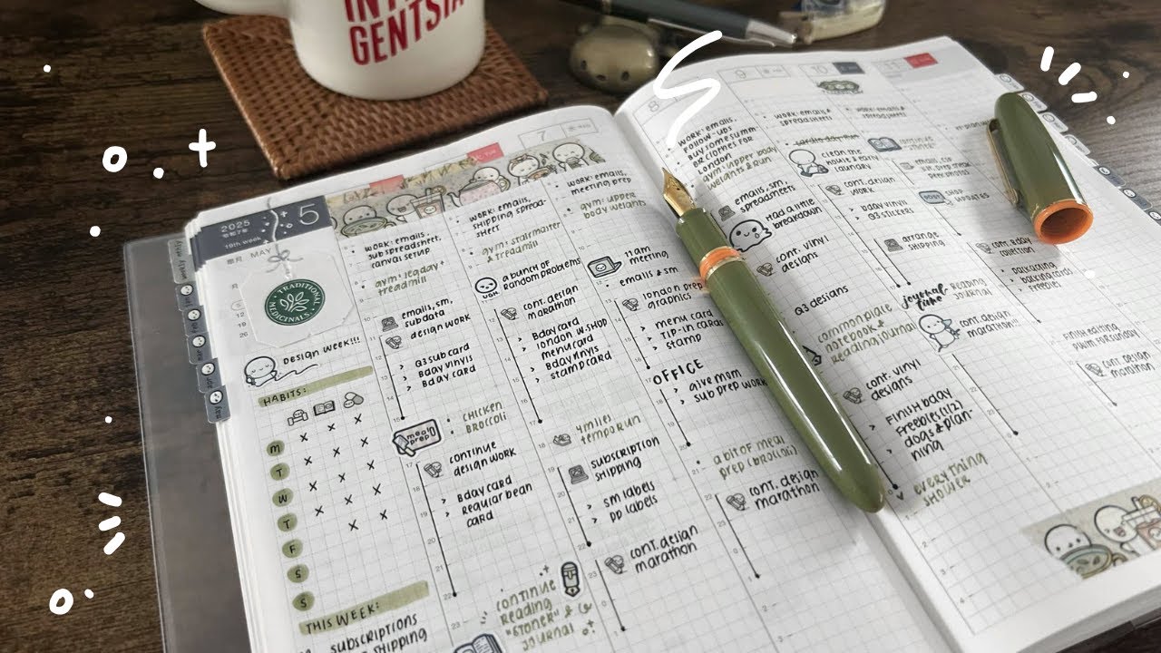 Weekly Plan With Me: Dried Leaf Water 🤧 | Hobonichi Cousin