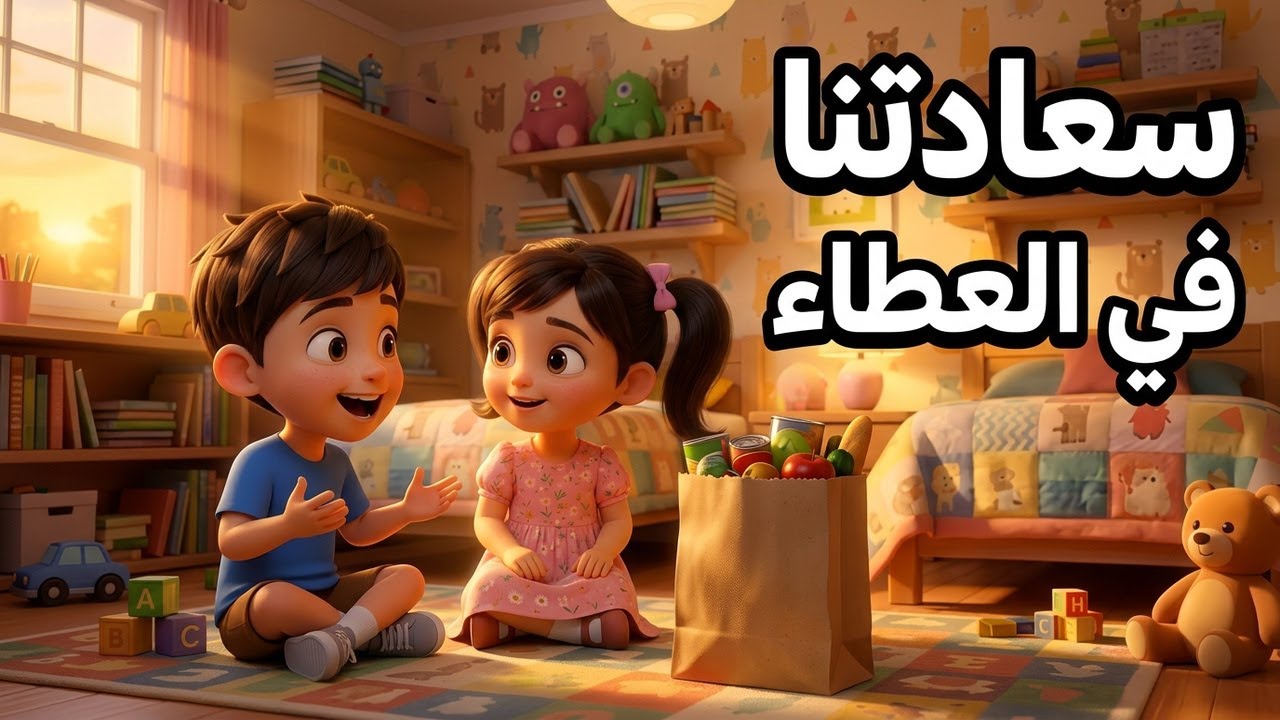 سر السعادة الحقيقي! 🌟 قصة آسر وأسيل المؤثرة#قصص_اطفال #حكايات_عربية #سر_السعادة #قصص_هادفة #تربية